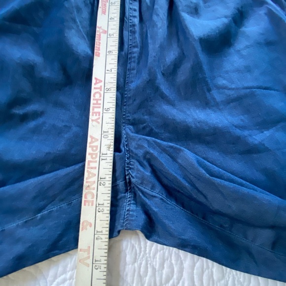 Croft & Barrow NWT Wide Leg Pull On Blue Chambray Cropped Pants Size XL - Picture 12 of 13